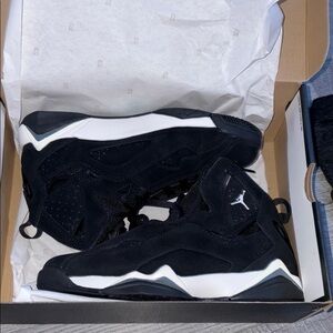 Black and White Air Jordan Sneakers